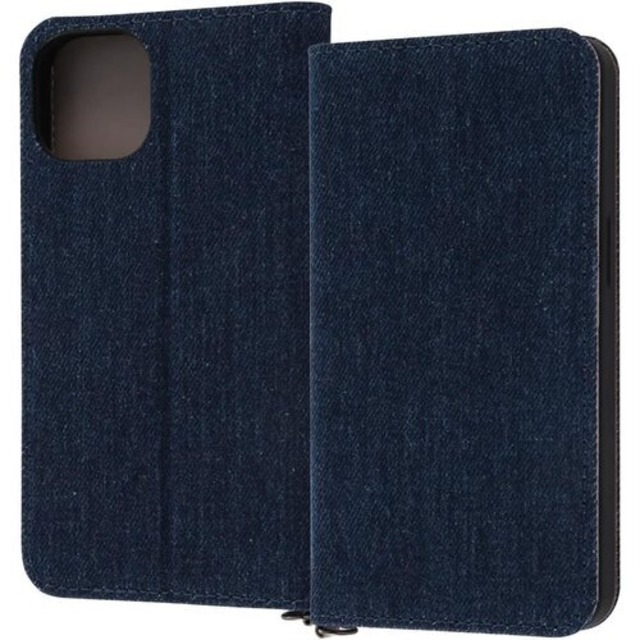 デジタルアルキミスト iPhone 14 ケース iPhone 13 ケース 手帳型 ケース デニム 素材 手帳 ケース インディゴ ブルー マグネット不使用 耐衝撃 ケース 1511
