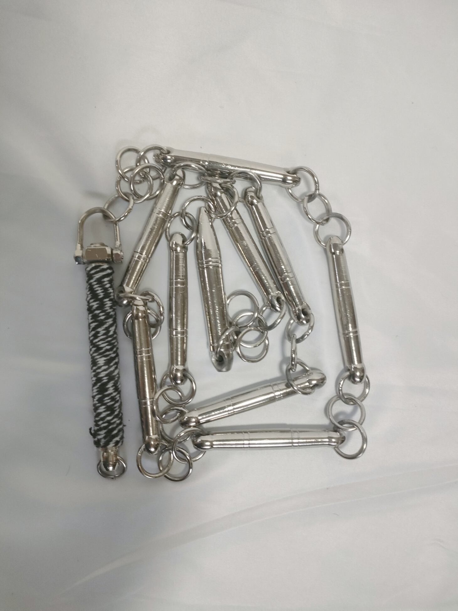 九節棍 高重量版 鉄製 武具レプリカ 太極拳演武用 | 張安堂 本店