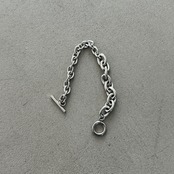 combi chain mantel bracelet/silver