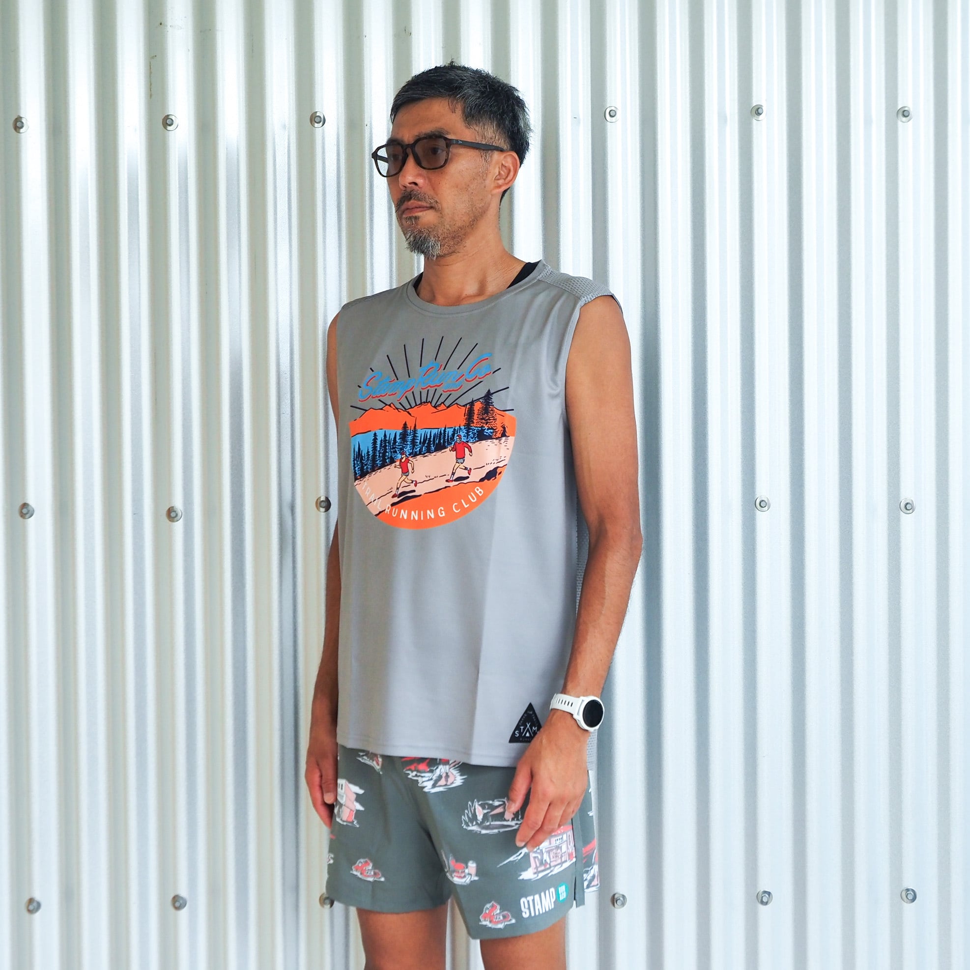 STAMP RUN & CO｜STAMP GRAPHIC TANK (STAMP TRAIL RUNNING CLUB