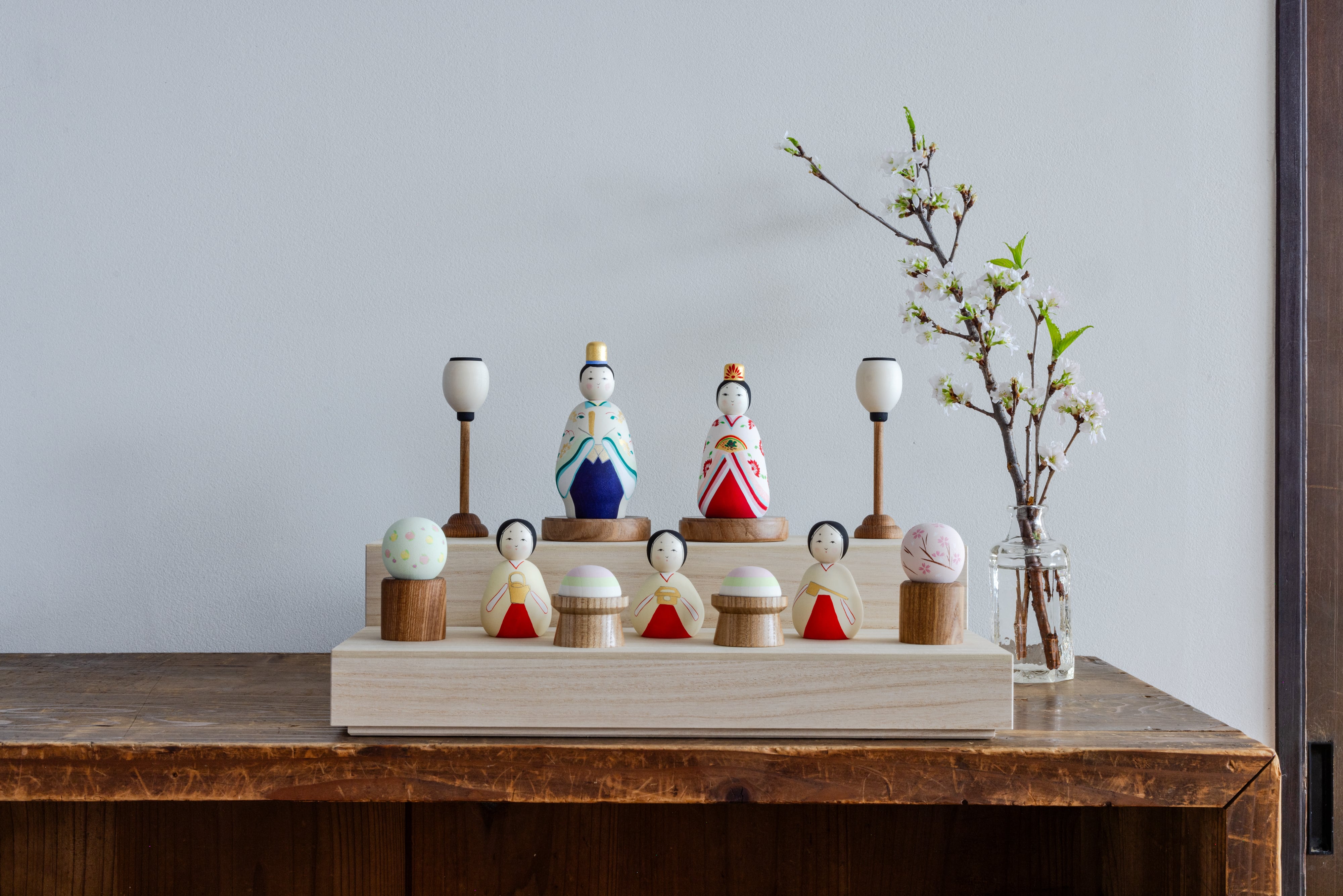 ひなこけし　5cm、4cm ひなこけし 5cm、4cm