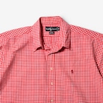 90s Ralph Lauren ギンガムチェック 半袖ボタンダウンシャツ USA製