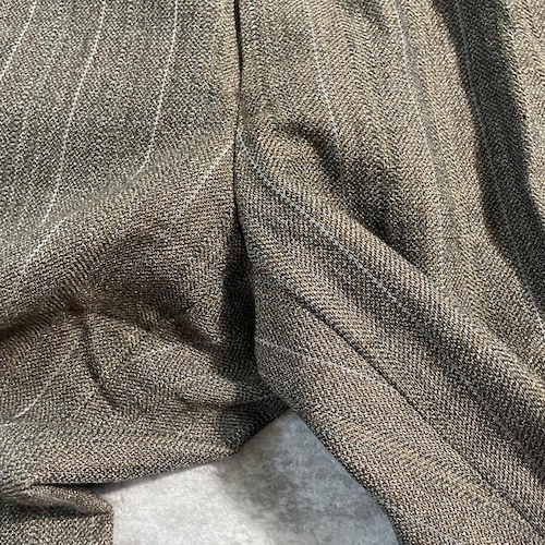 90s BALENCIAGA stripe brown slacks 詳細写真5