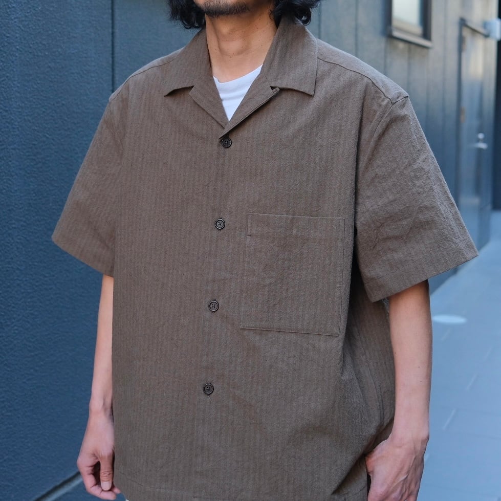 EVAN KINORI(エヴァン キノリ) / Short Sleeve Shirt Hemp Cotton