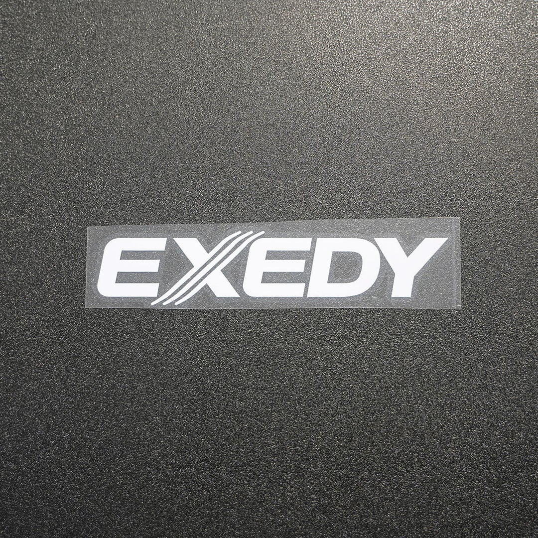 EXEDY エクセディ カッティングステッカー ホワイト 1枚 縦32mm×横