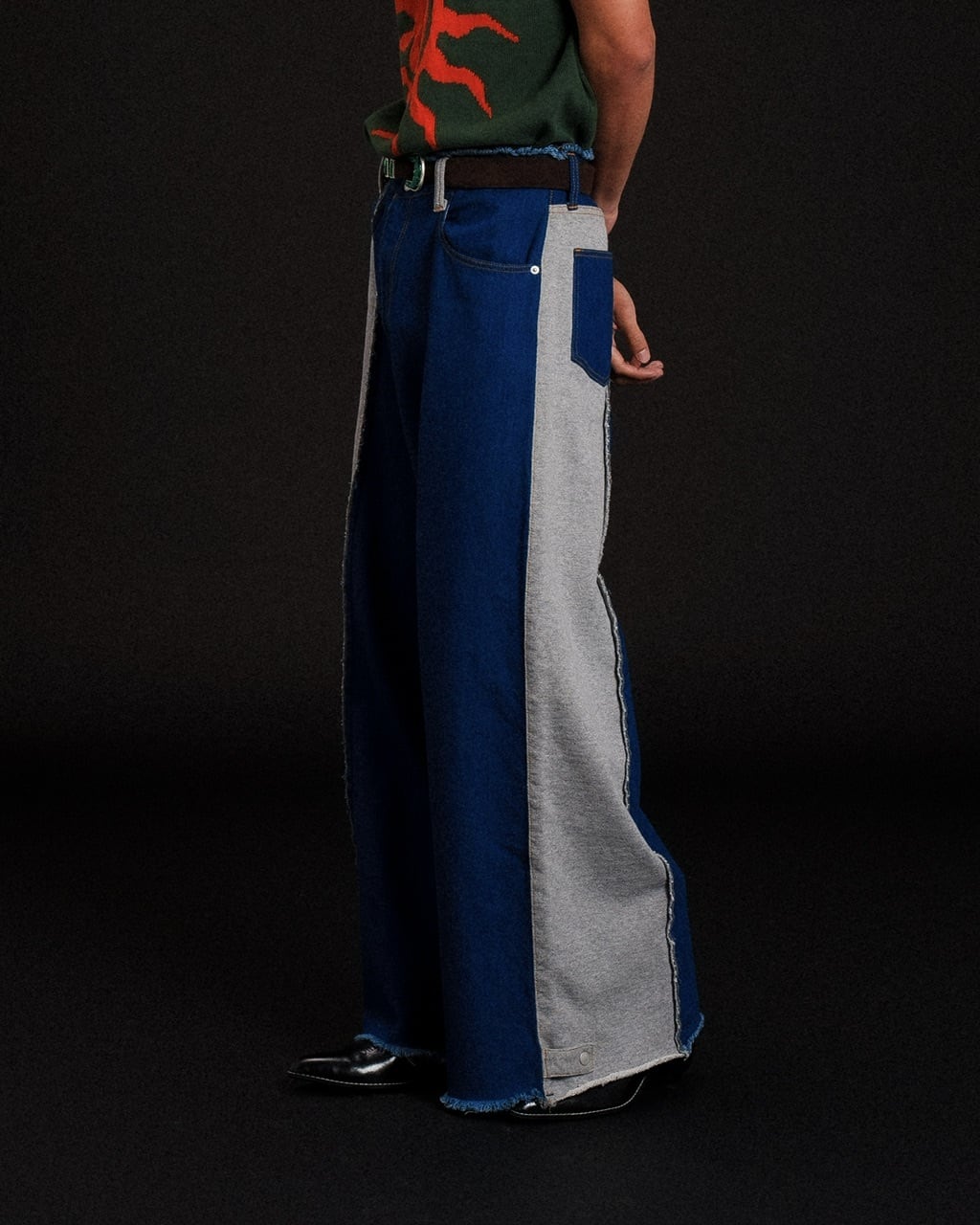 2WAY Baggy Denim Pants | AMBERGLEAM