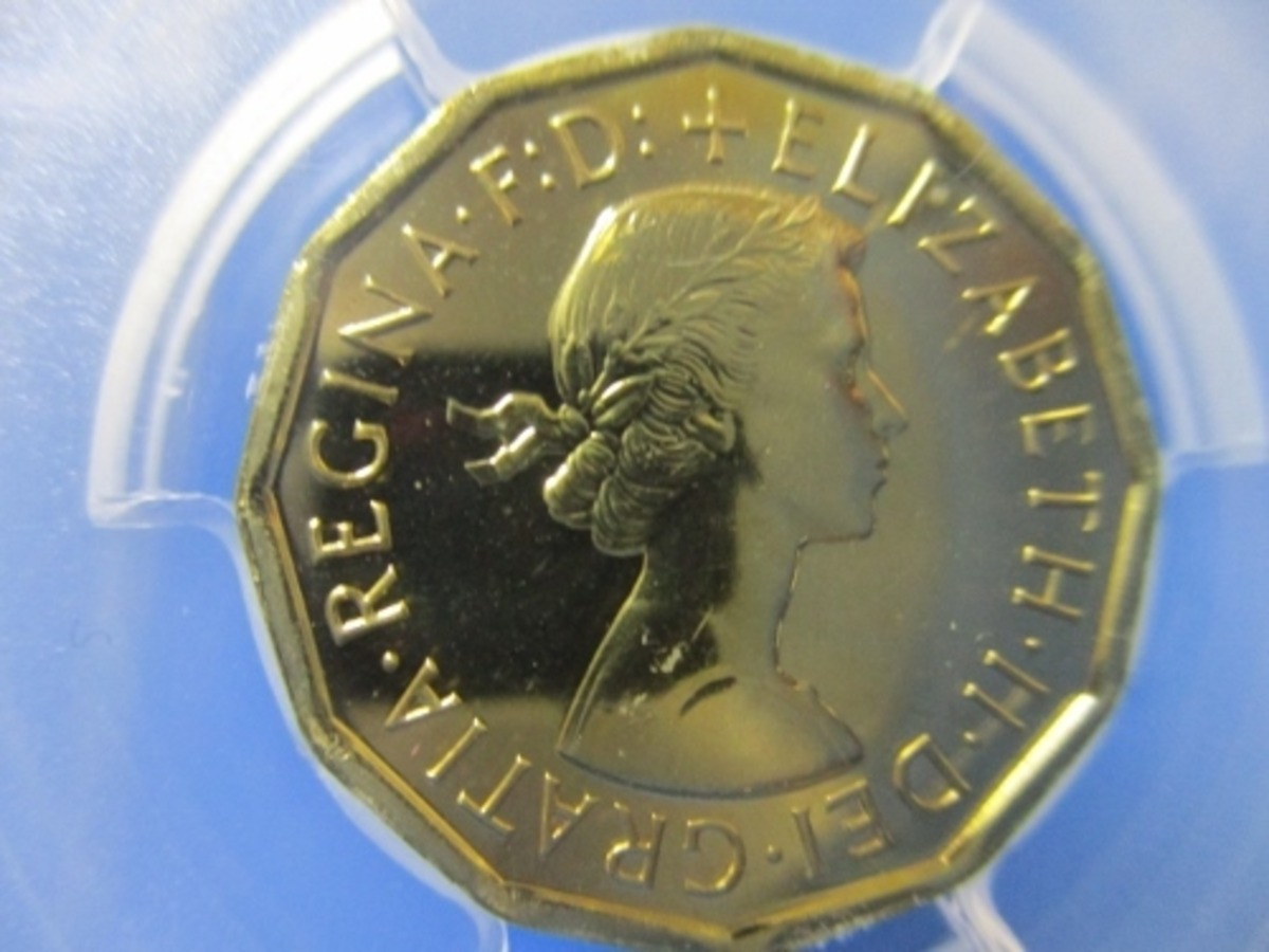 イギリス 3ペンス硬貨☆1970年／未使用・プルーフ／アンティークコイン／PCGS PR68 | アンティークコイン＆モダンコインの青葉コインギャラリー