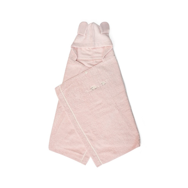 メレンゲ　フード付きバスタオル／Pink