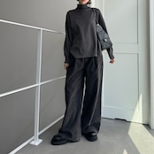 yawamochi high gauge design knit/charcoal