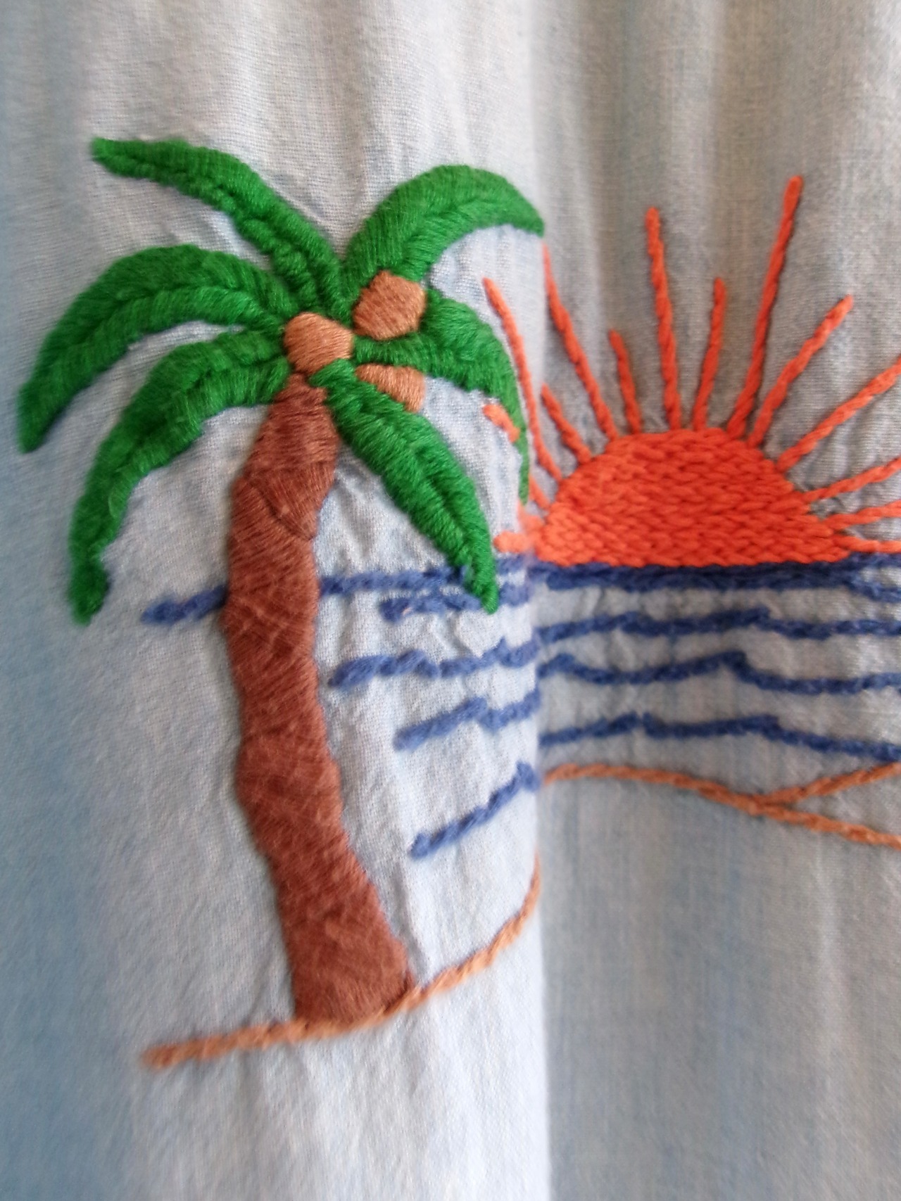 70’s Vintage “JC penny” Embroidery dungaree shirts