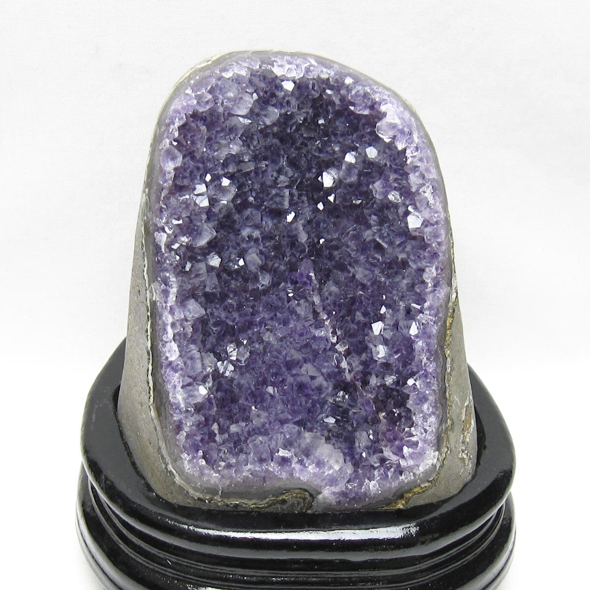 1.2Kg アメジスト クラスター ウルグアイ産 アメジスト 原石 amethyst 台座付属 一点物 182-8788