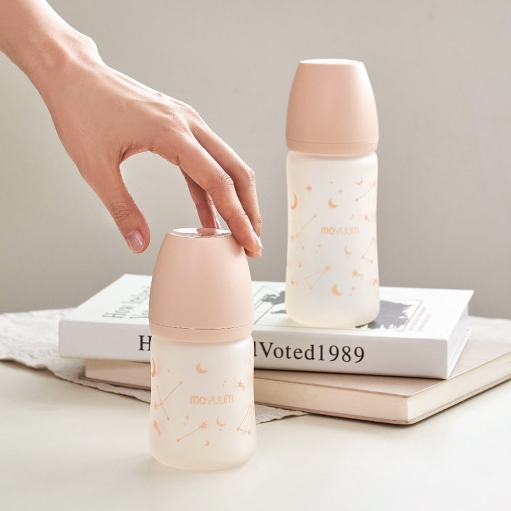 moyuum モユム トゥインクルガラス哺乳瓶2本セット(240ml) | イブル