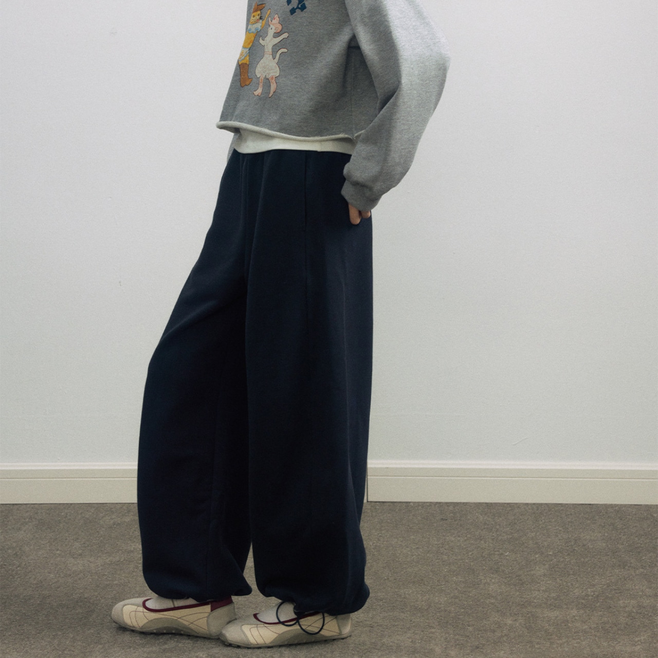 Drawstring Sweat Pants T3880