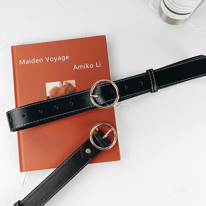 ベルト スタンダードバックルカジュアルジーンズ レトロ かわいい ハーネス ブラック・アイド・ピーズ77042085978