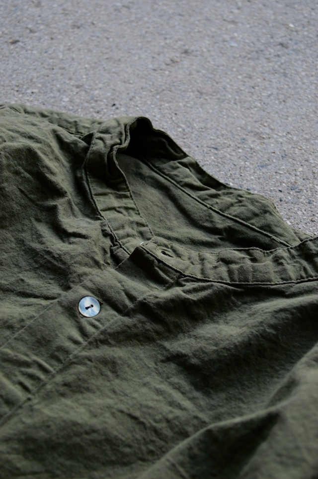 Bulgarian Army 50s reproduction sleeping shirts Dyed Olive ブルガリア軍 1950復刻モデル スリーピングシャツ euro military