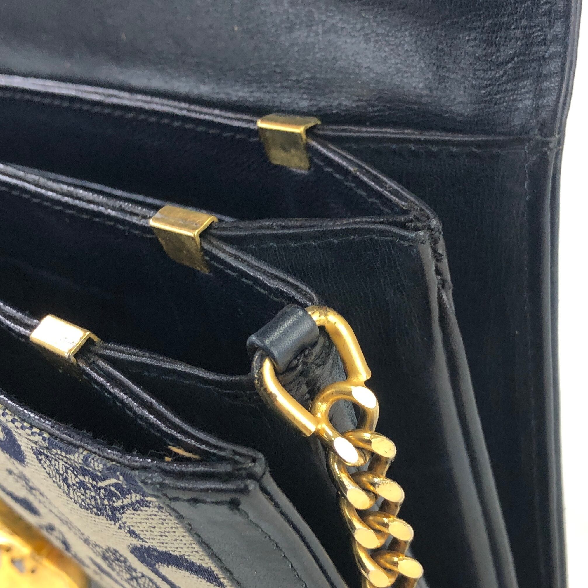 CELINE セリーヌ Cマカダム 馬車 ホースキャリッジ ジャガード×レザー