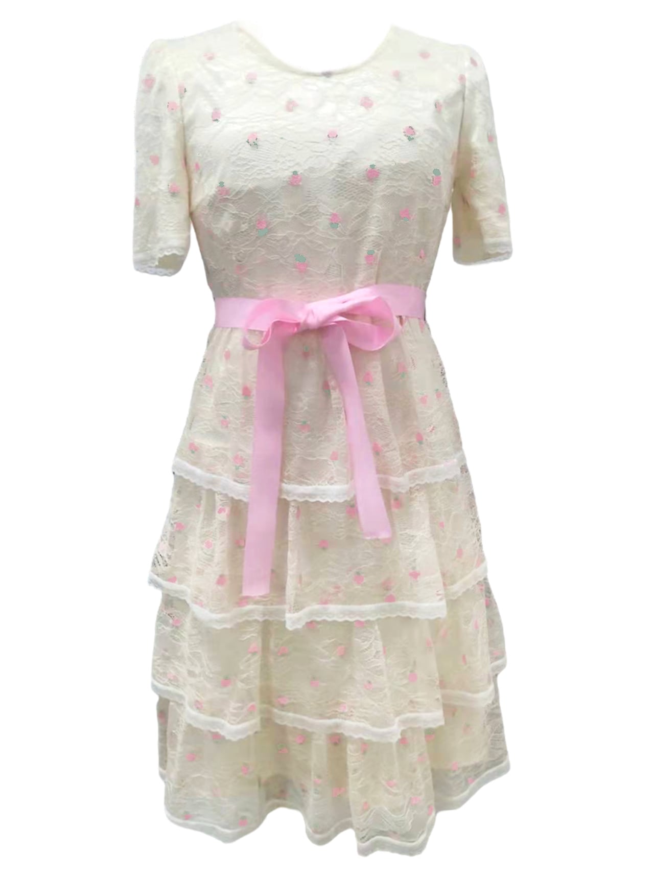 STRAWBERRY LACE DRESS ストロベリー レース ワンピース