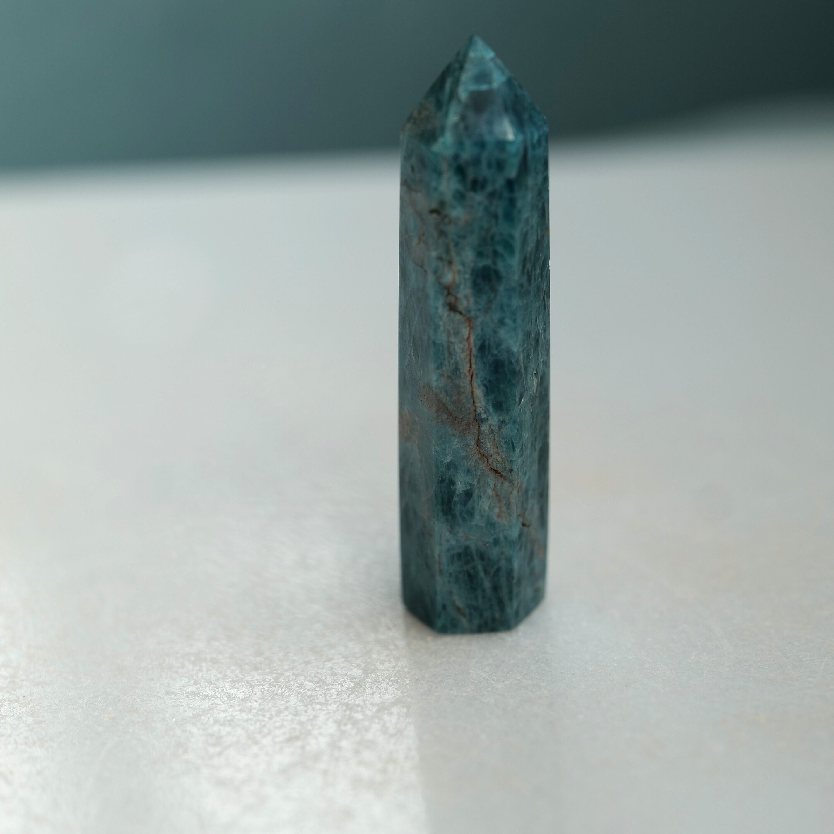 【魂の声を言葉にする石☆コミュニケーションのサポーター】ブルーアパタイト ポイントT1_13