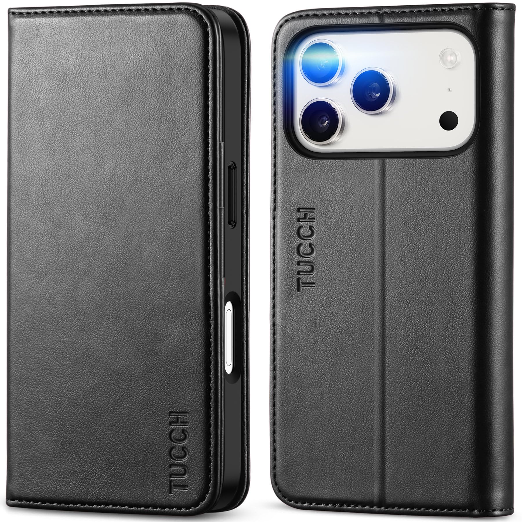 TUCCH iphone 18 Pro 対応 ケース 手帳型 アイフォン17 プロ用 ケース 2026年発売 6.3インチ ブラック