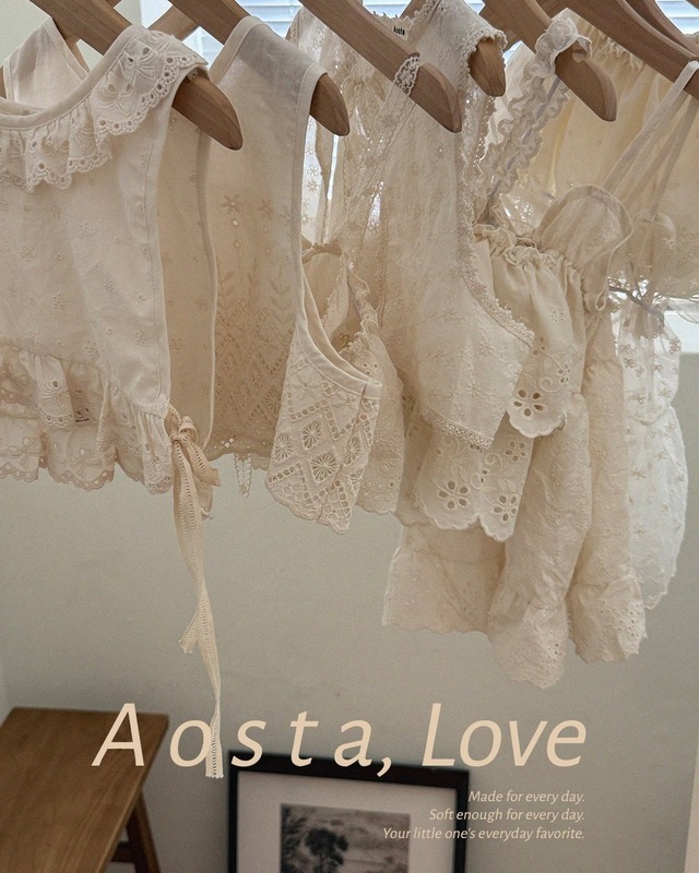 ⭐︎即納⭐︎[Aosta] lace open vest