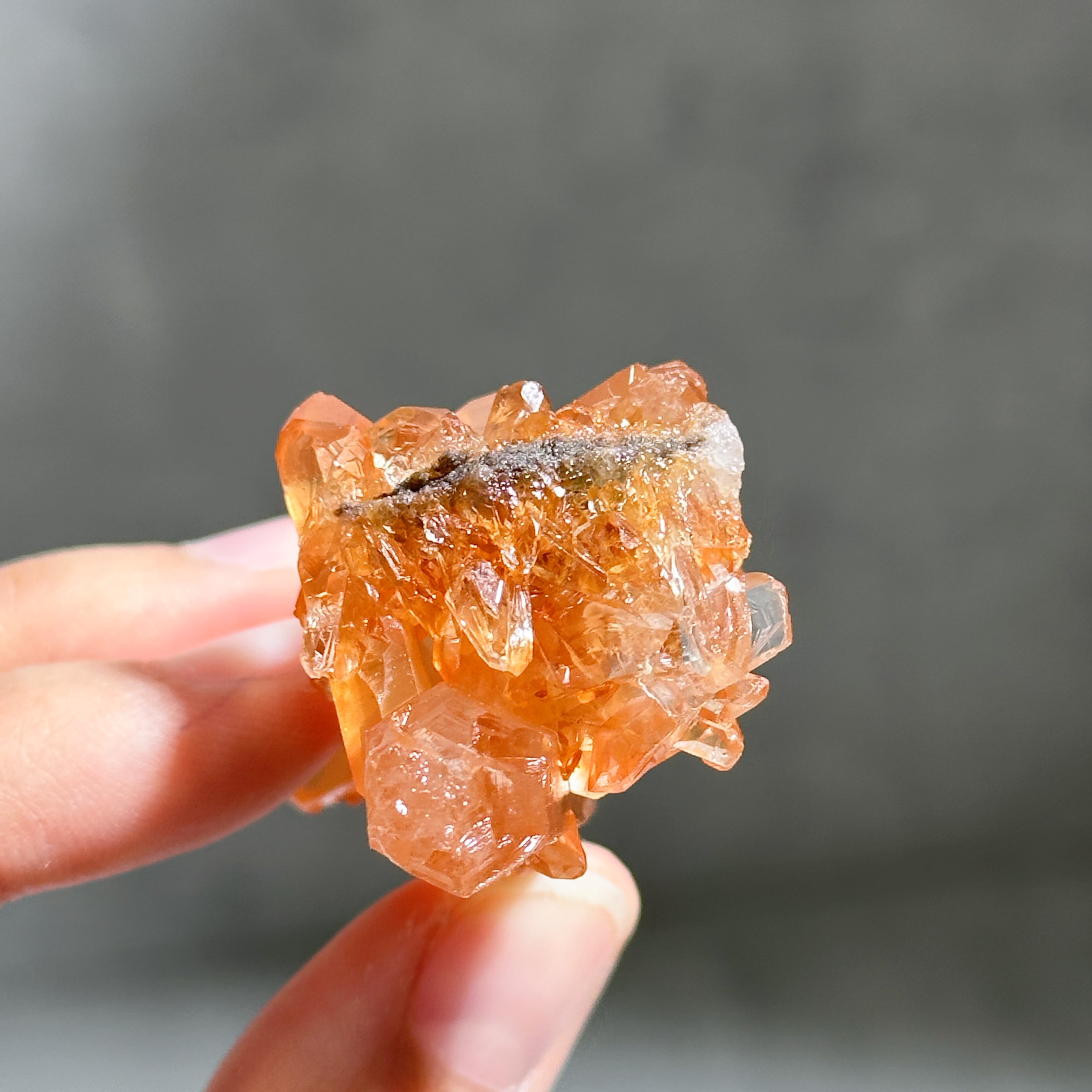 ミナスジェライス産タンジェリンクォーツ クラスター32◇ Tangerine