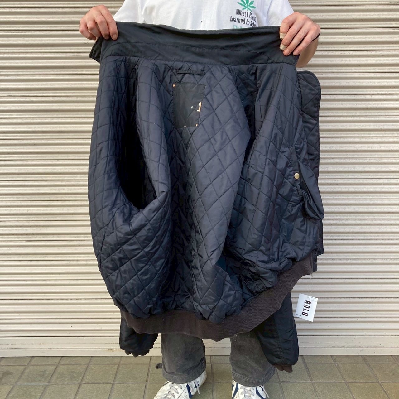 米軍 USAF アメリカ空軍 CWU フライトジャケット 民間 ネイビー