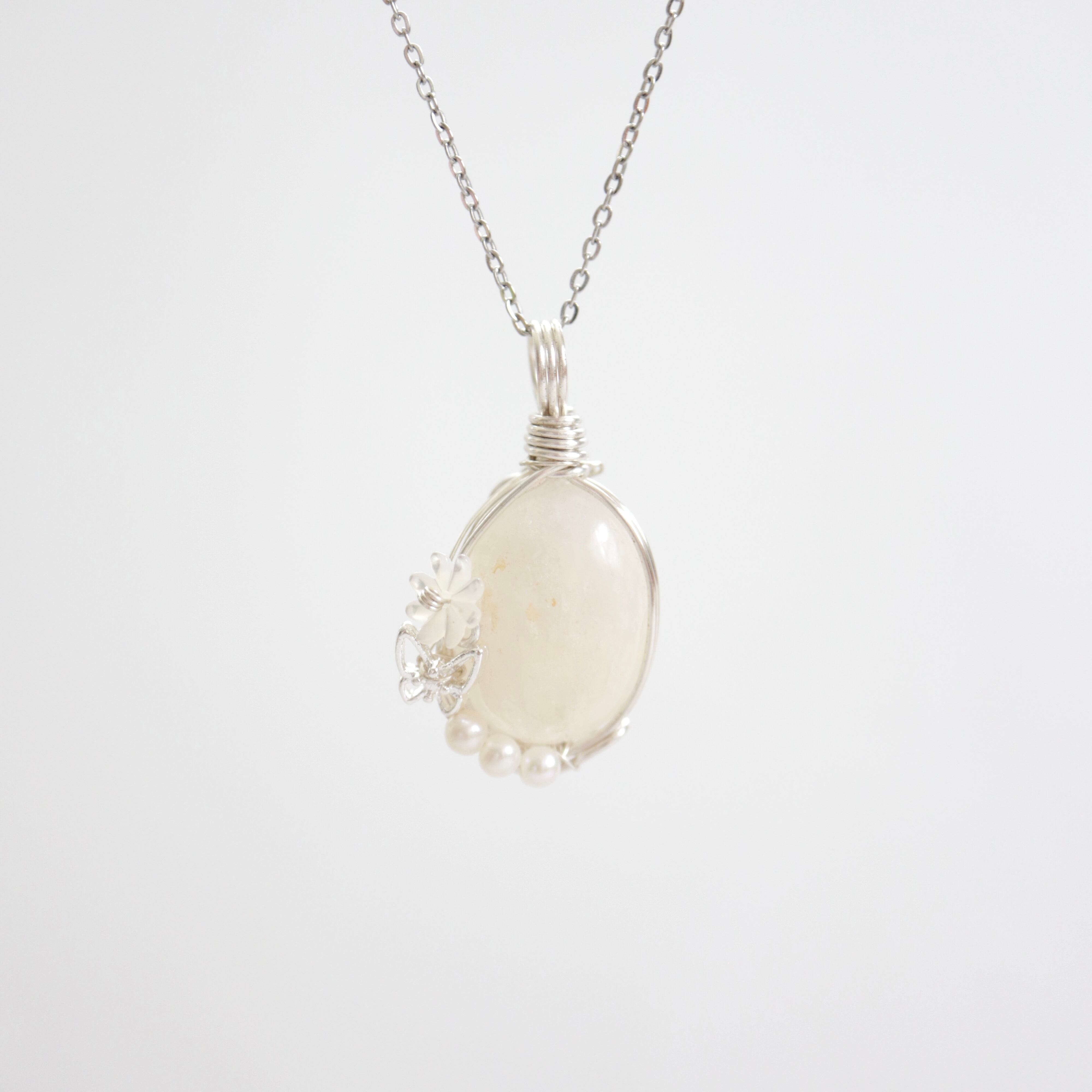 1点もの 静岡水晶 ワイヤーラッピング