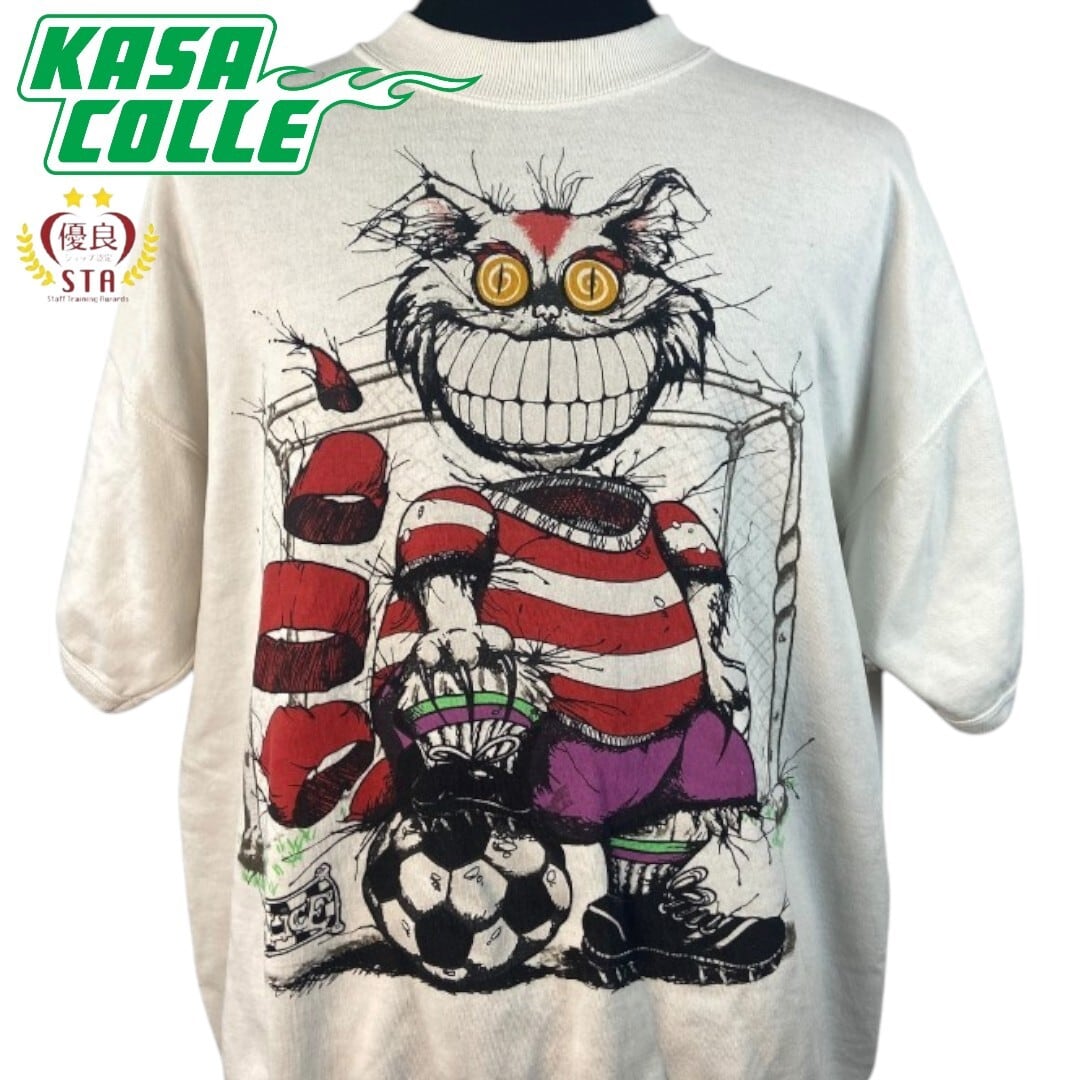 Alice in Wonderland】90s チェシャ猫 スウェットTシャツ Alice in Wonderland】90s チェシャ猫 スウェットTシャツ