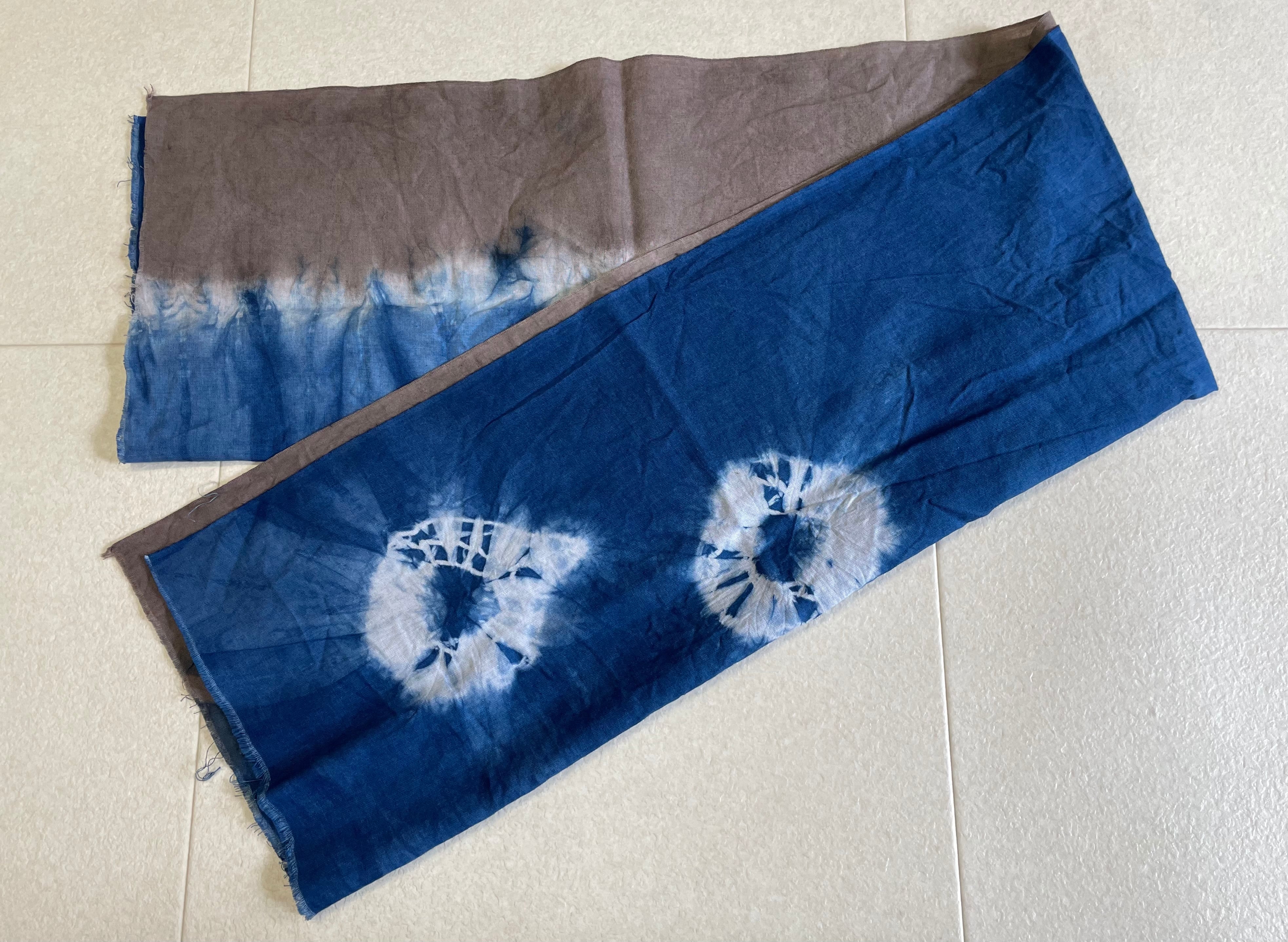日本手拭い泥染✖️藍染【ad2410-23】 | 泥染・藍染・大島紬｜さねんばな