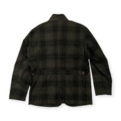 Crocodile クロコダイル チェック柄 コーデュロイ ピケ カバーオール ジャケット サイズ L /メンズ/グリーン系/ボタン&ファスナー