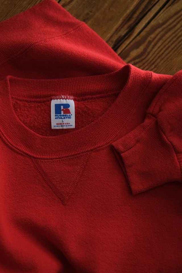 Utah／90's "RUSSELL ATHLETIC"sweat／red