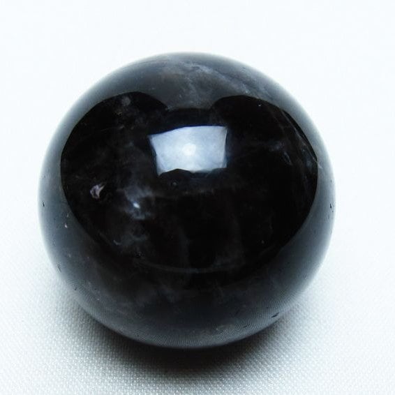 モリオン 丸玉 36mm 黒水晶 スフィア 置物 一点物 141-8049 | 天然石