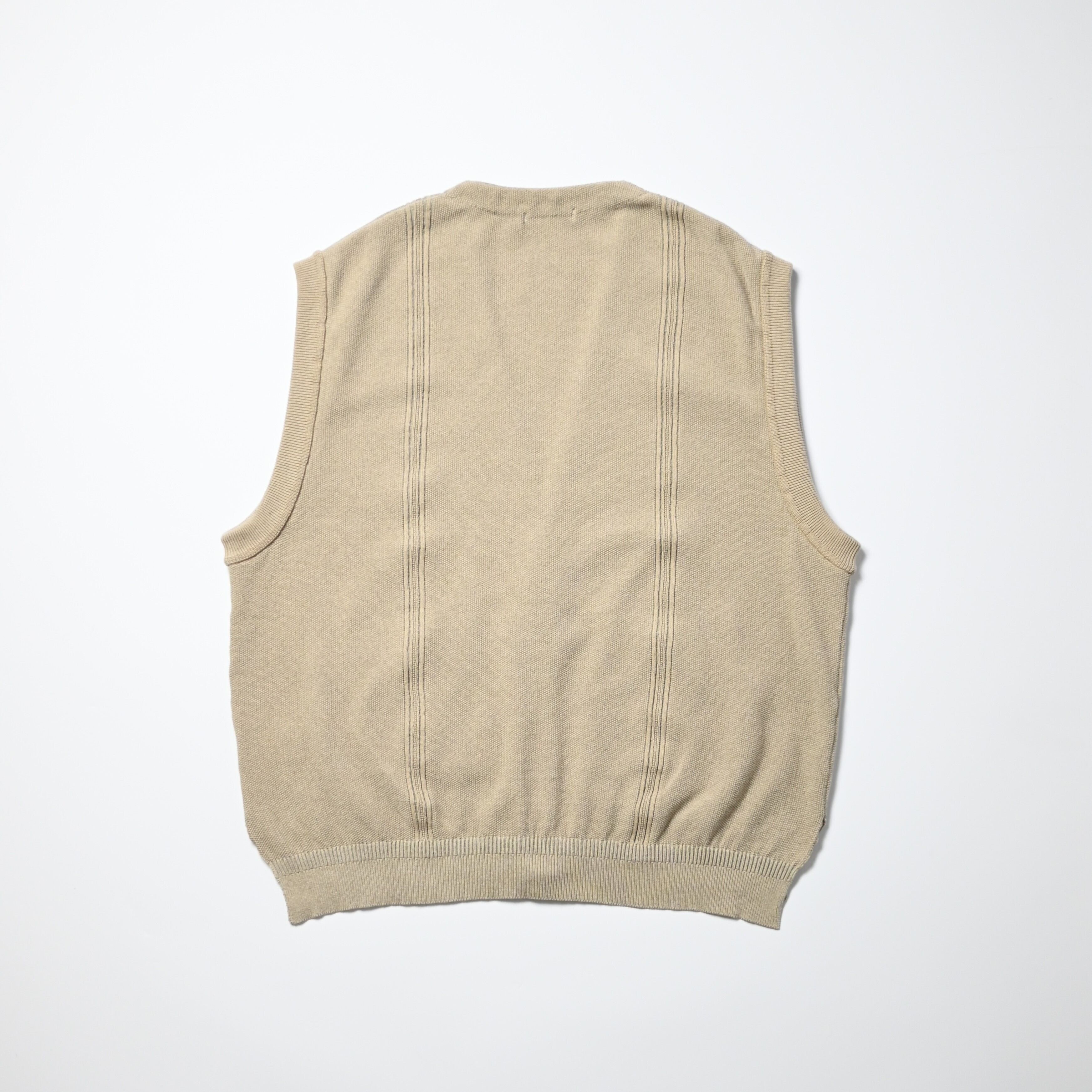 【2】YASHIKI ヤシキ　Namioto Vest ベスト　Vネック 2】YASHIKI Namioto Vest ヤシキ Vネック ベスト