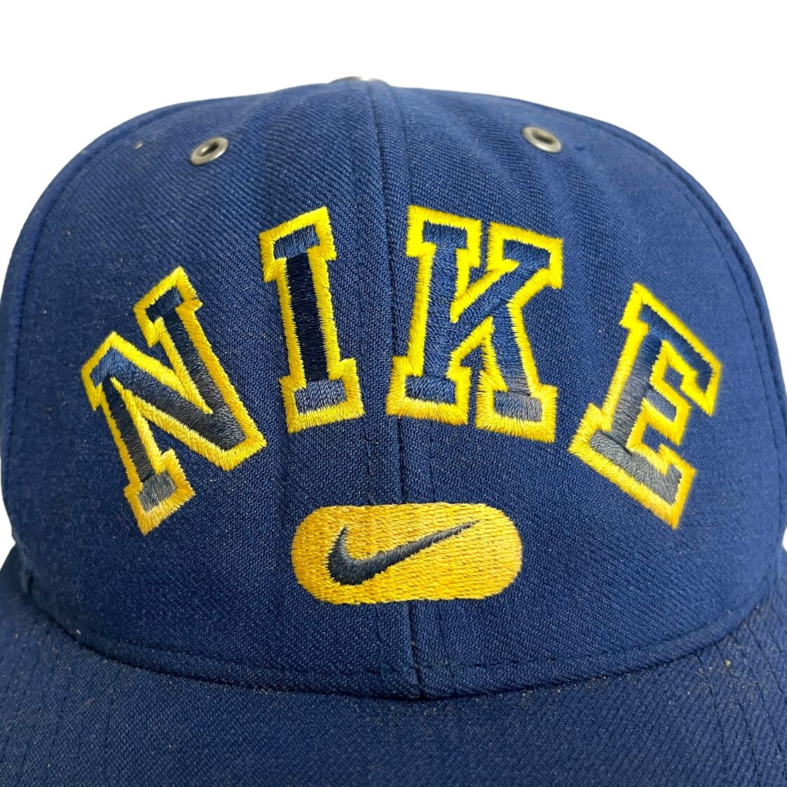 キャップ/帽子】90s NIKE カレッジロゴ アーチロゴ ビンテージ 