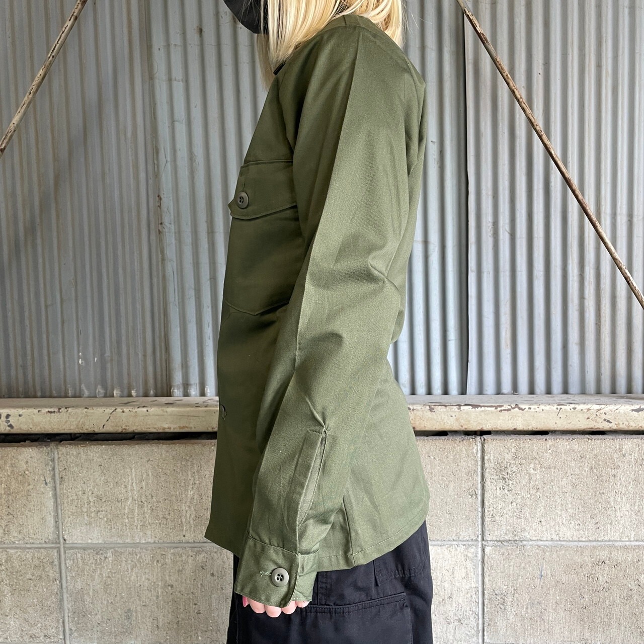 77年納品 米軍実品 U.S.ARMY OG-507 ユーティリティシャツ ミリタリー 