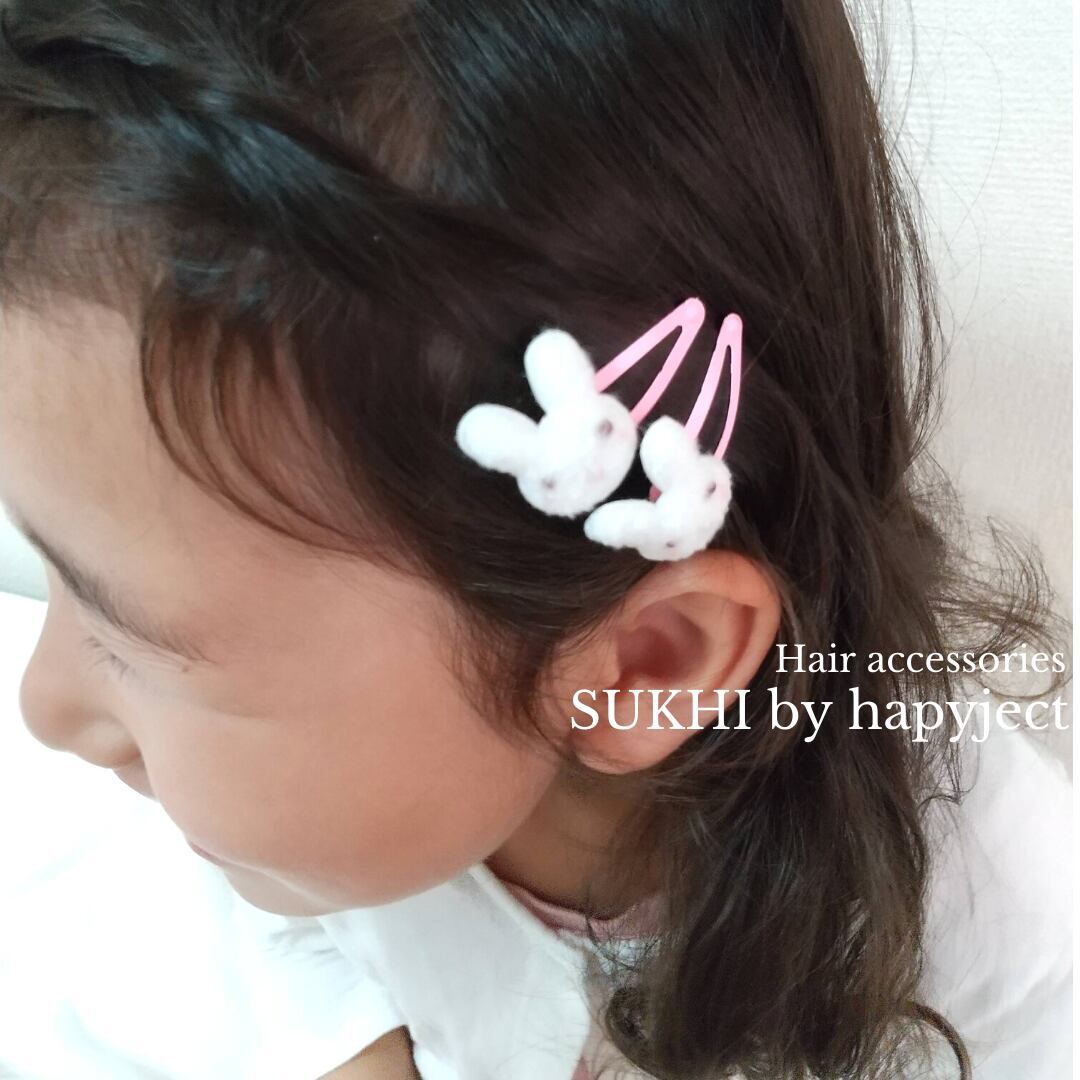 ふわふわどうぶつヘアピン2個セット | SUKHI by hapyject