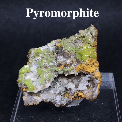 スペイン産 緑鉛鉱 パイロモルファイ 原石 6,6g PMP003　鉱物　天然石　パワーストーン