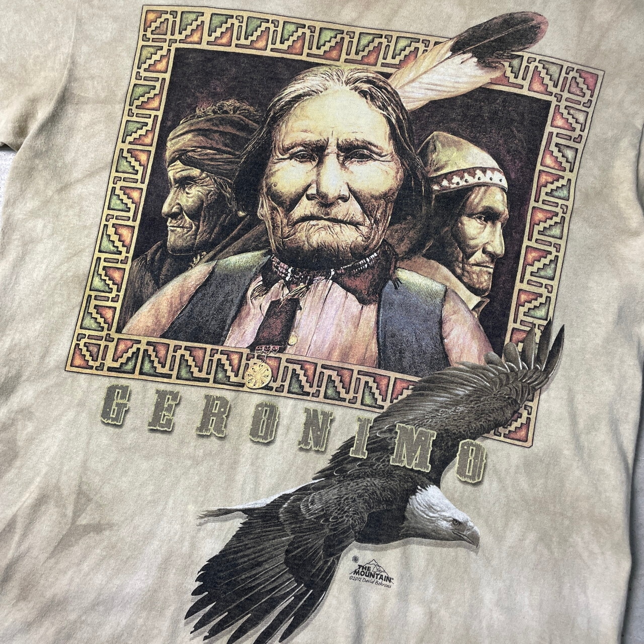 THE MOUNTAIN ネイティブアメリカン インディアン タイダイTシャツ 