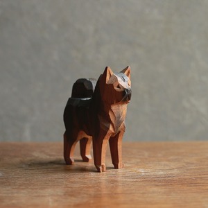 凛々しい立ち姿で、熱い視線を送る犬 1