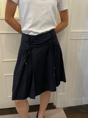 RALPH LAURENT / Vintage front lace up skirt  (O)