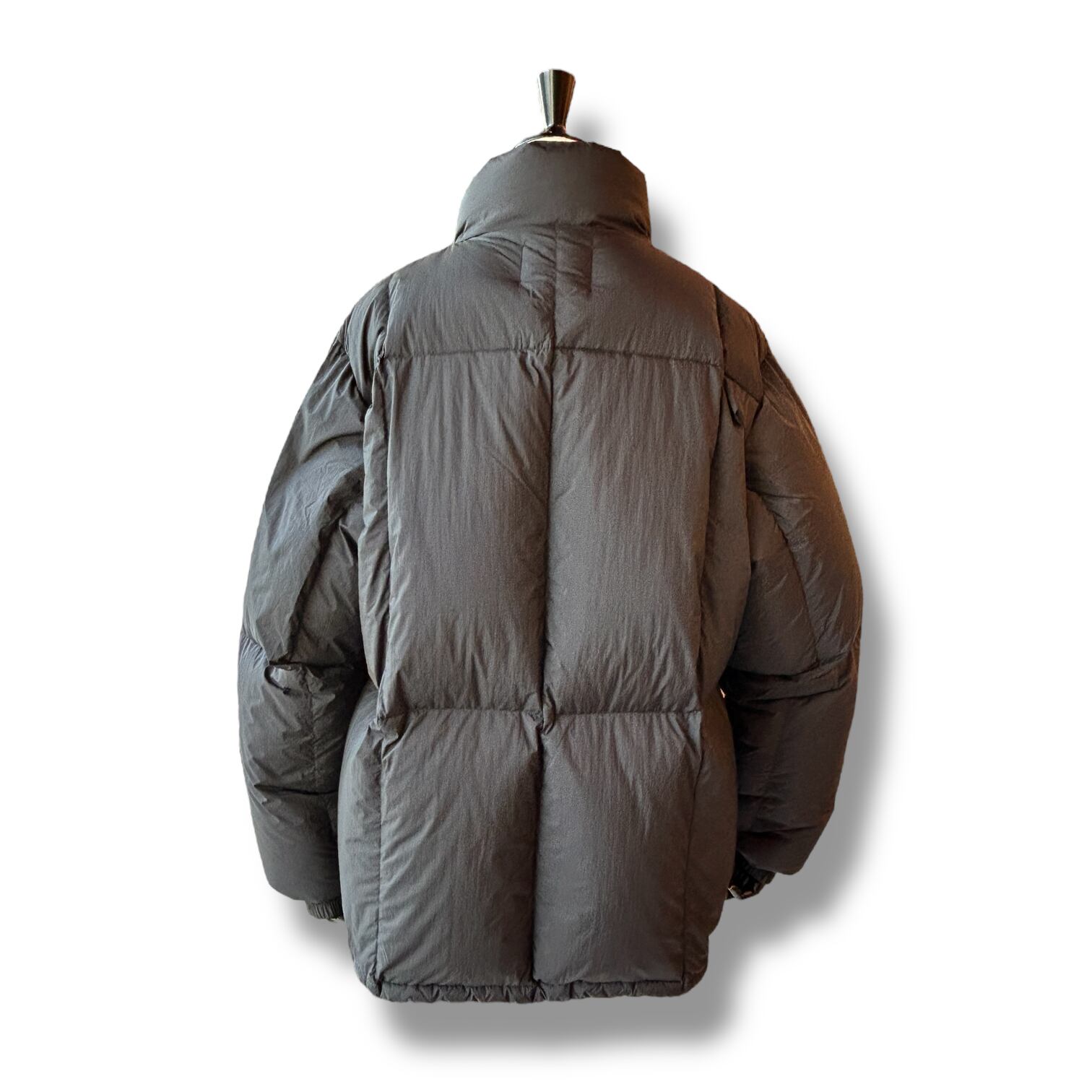 UNISEX”WORK W ZIP Volume Down Jacket-Black【TAION】タイオンダブル