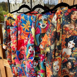 周年祭 フェイス柄ポケット付きトップ