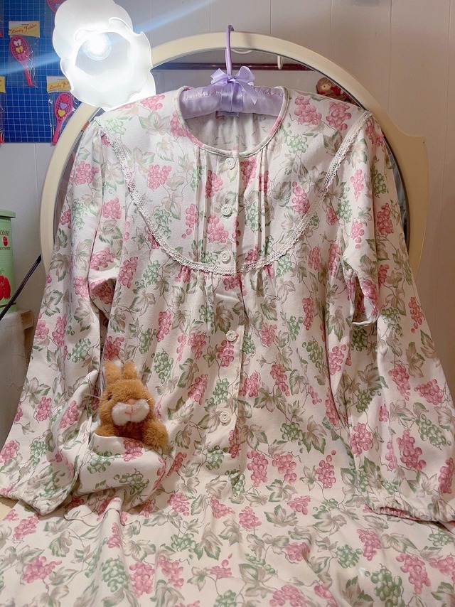 grape leaf neglige one-piece