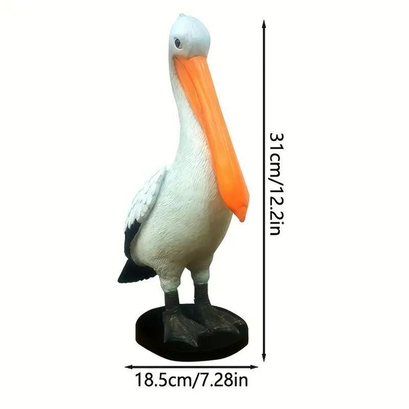 オブジェ ペリカン 置物 アニマル 動物 鳥 像 樹脂 リアル インパクト