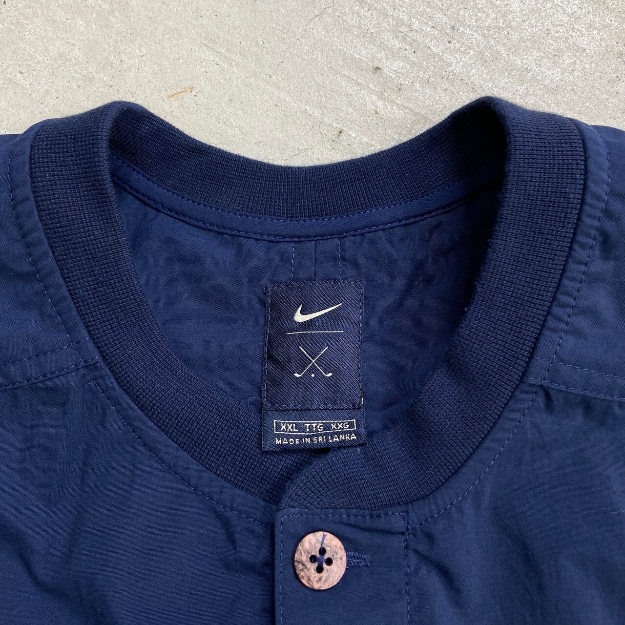 00年代 NIKE GOLF ナイキ ゴルフ ナイロンベスト ウォームアッププル 