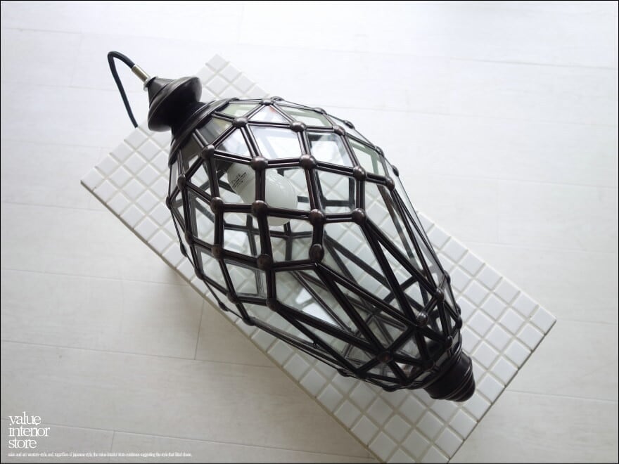 ガラスペンダントライトDIA ペンダントランプ 什器 H48cm ガラス