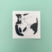 『収納』ステッカー 透明 猫　ねこ
