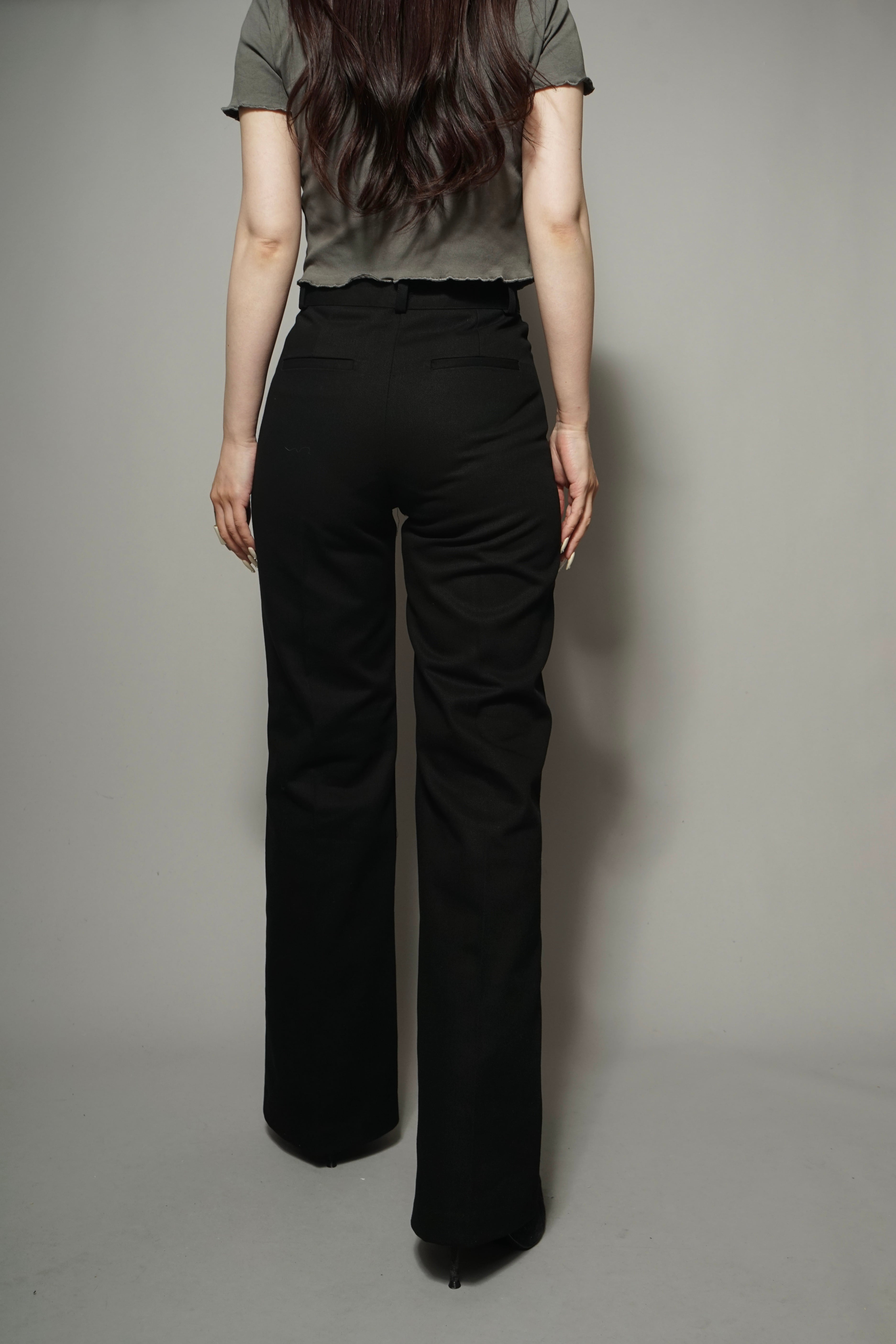 CENTER CREASE PANTS (BLACK) 2405-53-26 | HELK