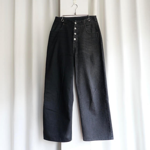 MM6 24SS BLACK DENIM 5 POCKET PANTS