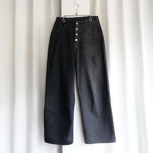 MM6 24SS BLACK DENIM 5 POCKET PANTS